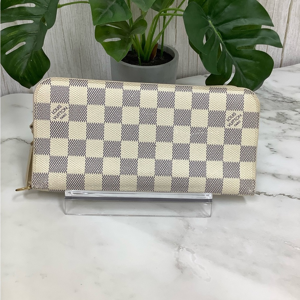 GUC Louis Vuitton Damier Azur Zippy Wallet - Picture 1 of 7